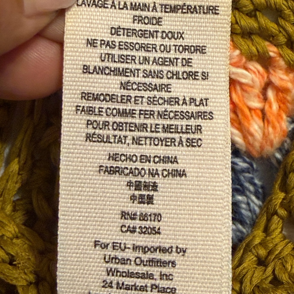Free People “ Summer of Love “NWT Size M/L Multicolor Crochet Fringe Tank Top - Picture 12 of 15